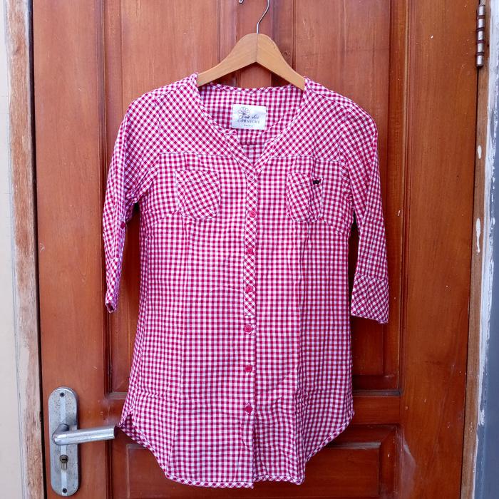 Preloved Kemeja Kotak-kotak Wanita Corniche