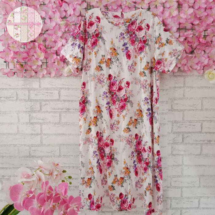 dress bunga big size/dress shabby big size