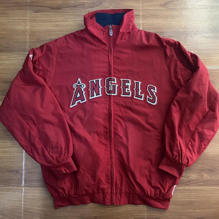 JAKET BASEBAKL MLB ANGELS MAJESTIC ORIGINAL