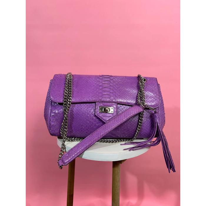 preloved zarmoi python skin crossbody bag