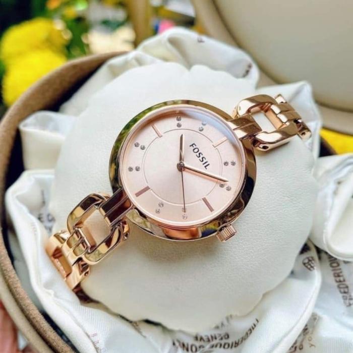 Jual Jam Tangan Wanita Foss1L BQ3206 Rosegold Original