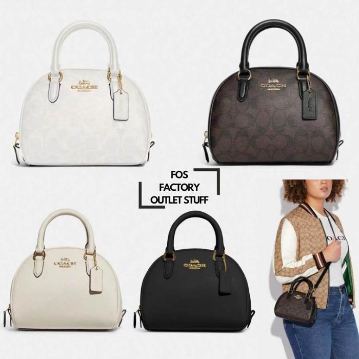 TAS WANITA SHOULDERBAG SYDNEY SATCHEL IN SIGNATURE CANVAS CA591 CA202