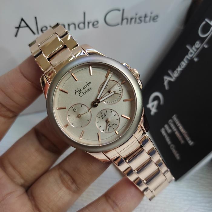 Jam Tangan Wanita ORIGINAL Alexandre Christie Ac 2A95 BF Stainless St