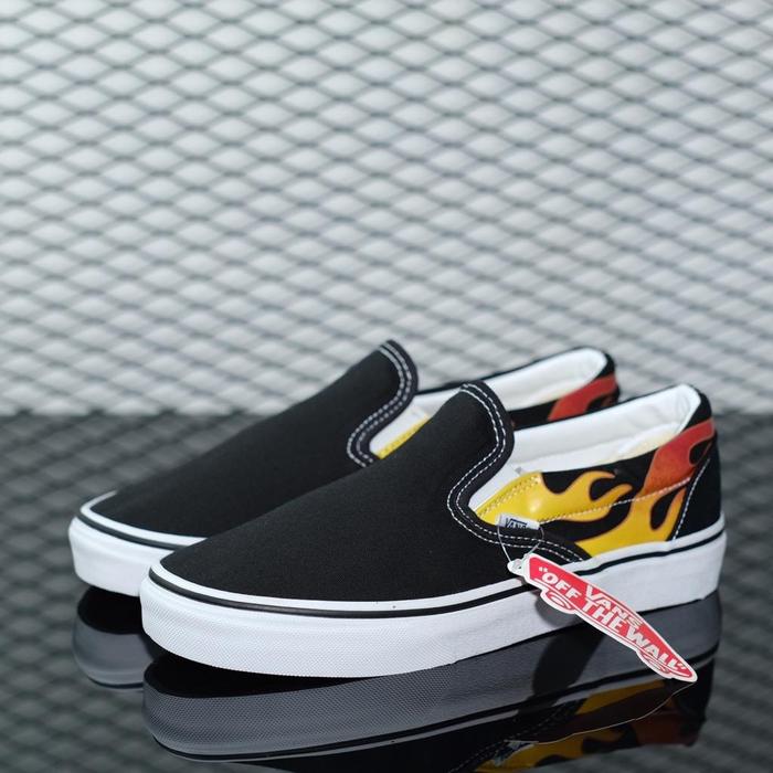 Vans Slip On Flame Black White Original BNIB100%