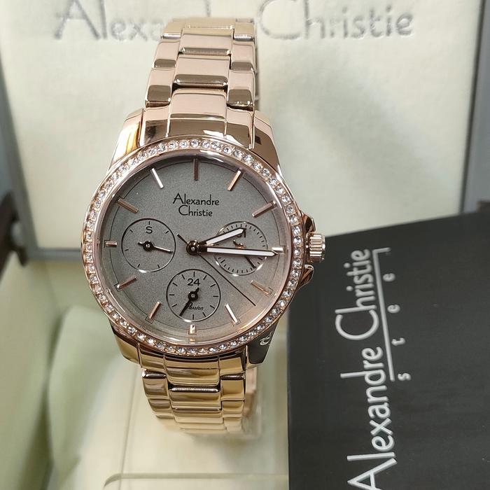 Jam Wanita ORIGINAL Alexandre Christie AC 2A97 BF Solid All Stainless