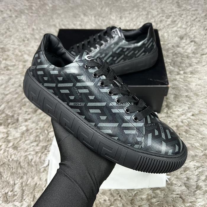 Versace Logo Black Sneakers