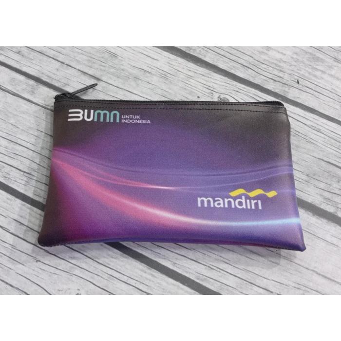 Dompet Pouch BUMN Mandiri/Dompet Bank Mandiri Full Printing/Surabaya