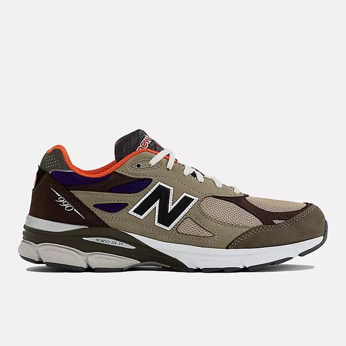 New Balance 990 v3 Teddy Santis Tan Blue Made in USA NB 990v3 M990BT3