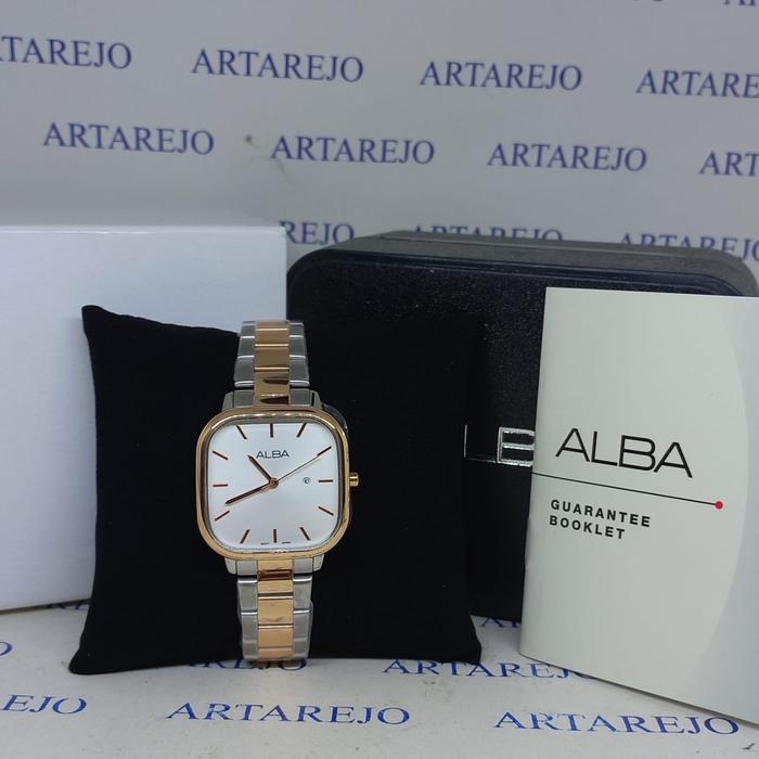 JAM TANGAN WANITA ALBA AH7BZ0X1 SILVER ROSEGOLD ORIGINAL AH7BZ0