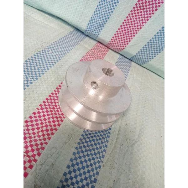 pully A2 dobel 2,5 inchi as 19mm, as 20mm pulley alumunium