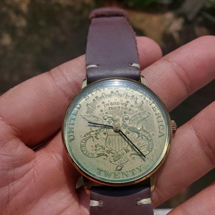jam ENICAR USA manual wind vintage watch (harga net)