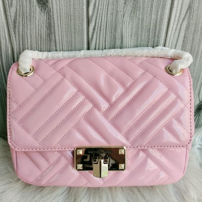 Peyton Medium Flap Quilted Crossbody Shoulder Carnation Pink
