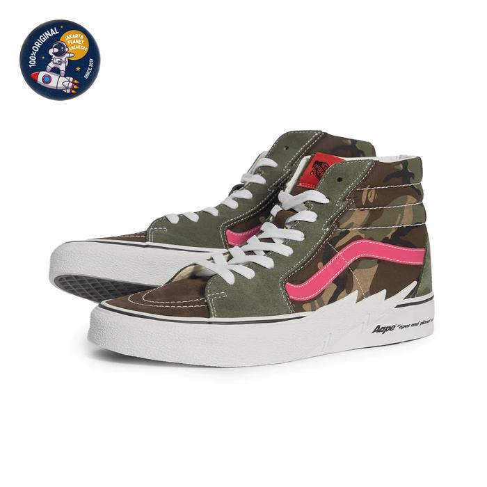 Vans SK8-Hi Bolt x AAPE "AAPE Grey&Blue/AAPE Camo" Original BNIBWT