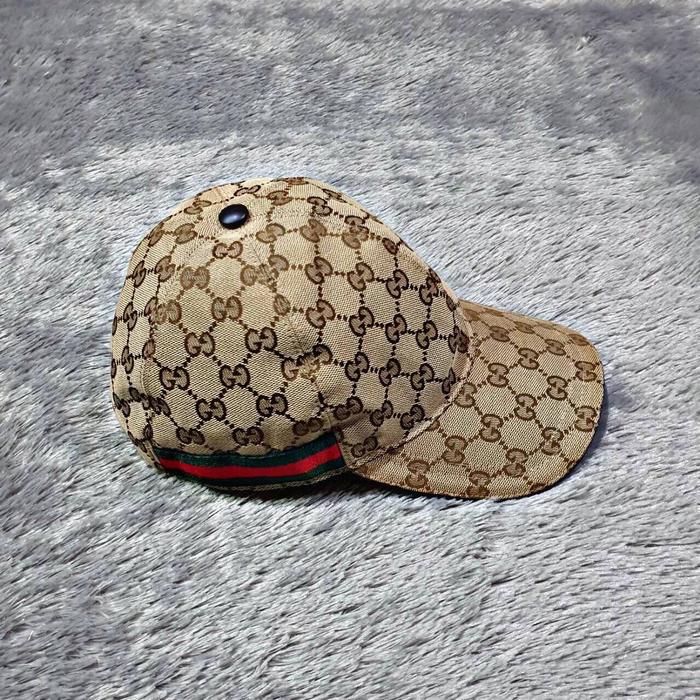 Size XL Gucci GG Logo Brown Cap 100% Authentic Original Guarante