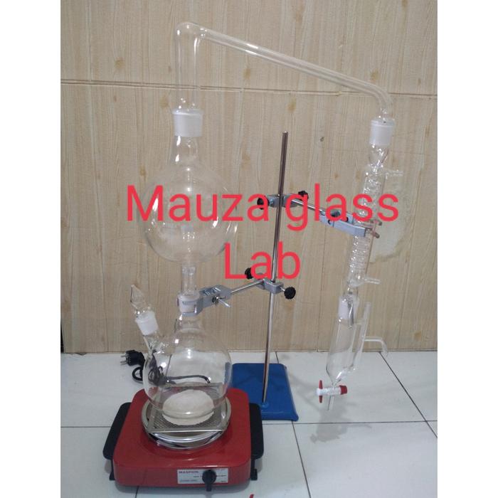DESTILASI ESSENTIAL OIL MINYAK ATSIRI 2000ML PYREX
