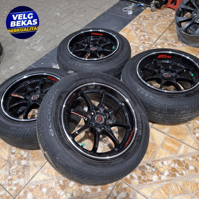 Velg Mobil Bekas Ce28 R15 Lebar 7/8,5 Lubang 4 Ban 195 60 R15