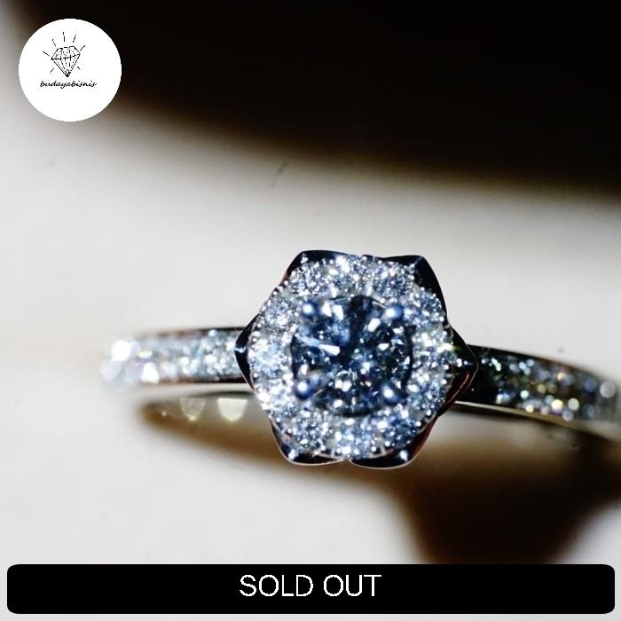 Cincin Berlian Eropa GIA Ring Diamond 0.740 ctw