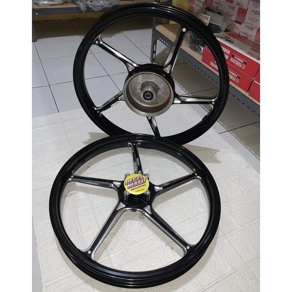 VELG ENKEI/DYNOPRO ANODIZE CNC FG511 RING 17 HITAM/BLACK PNP FIZR F1ZR