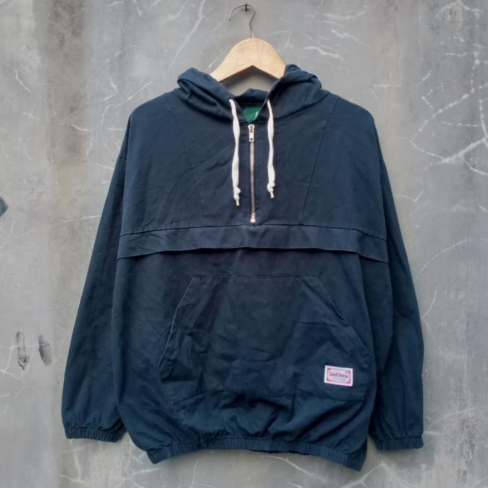 jaket anorak issoul dress canvas denim second