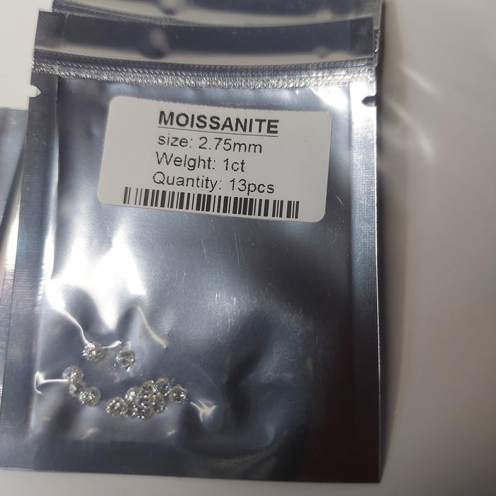berlian moissanite tabur ukuran 2,75mm