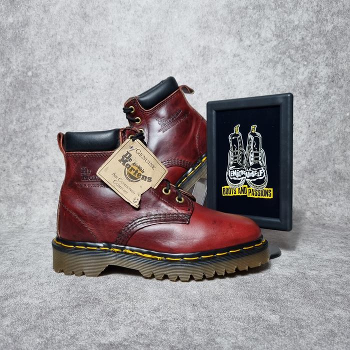 Dr Martens 939 Saxon Burgundy 3uk Made in England MIE Docmart Solovair