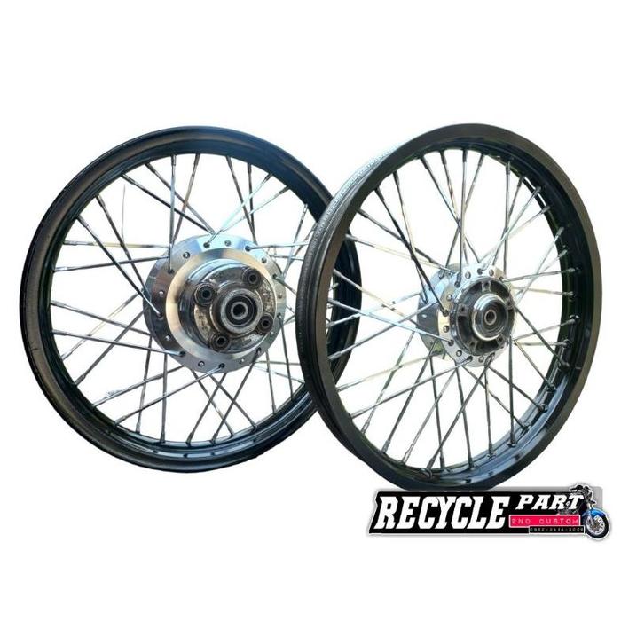 velg set pnp gl pro max megapro depan belakang tromol original bubut