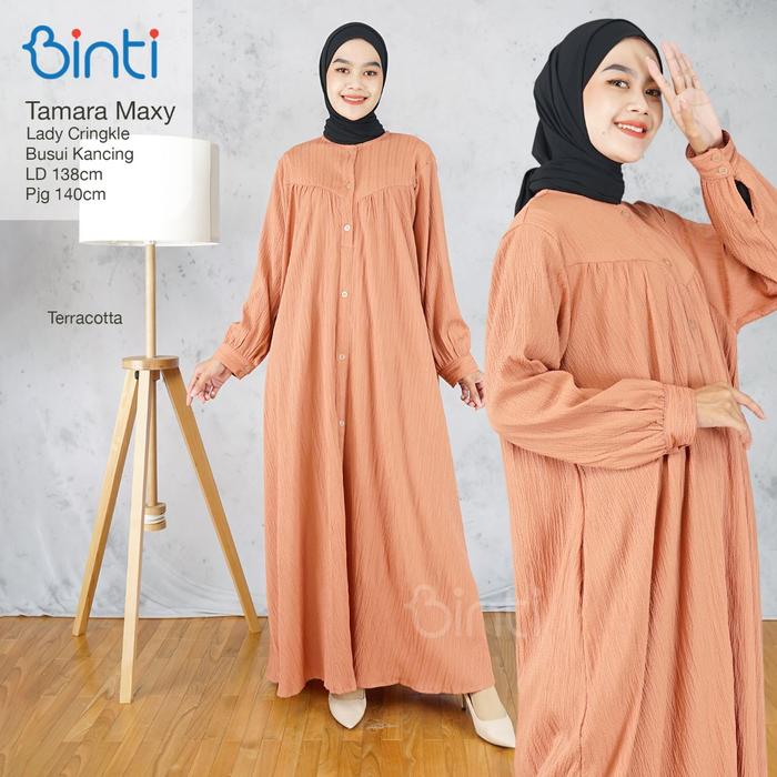 [BINTI] Tamara Maxi/ Gamis Polos Jumbo