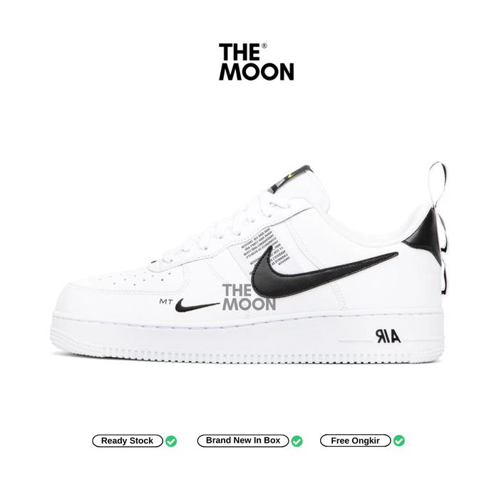 Sepatu Air Force - Air Force 1 '07 LV8 Utility White Black Original