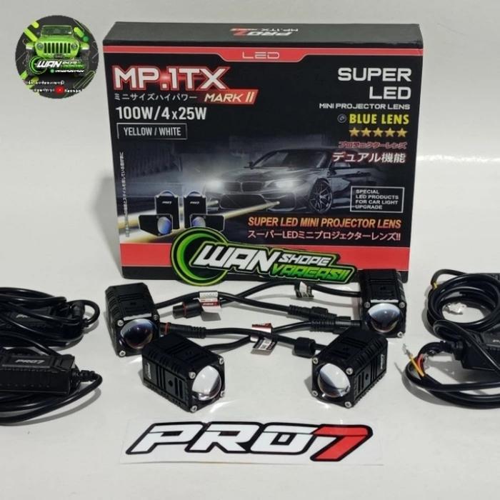 PRO7 MP.1TX MARK II MINI PROJIE LENSA BLUE LENS 4 PCS X 25 WATT