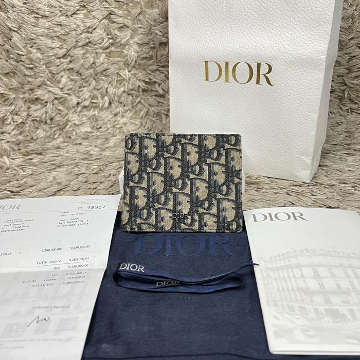 DIOR OBLIQUE JCQRD WALLET 100% AUTHENTIC GUARANTE ORIGINAL