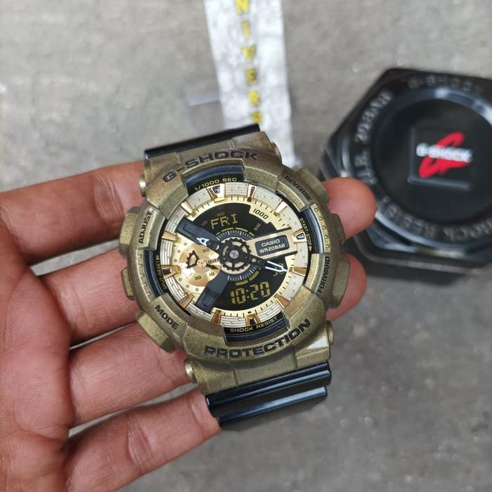 G-Shock GA110 NE new area second jam dan kaleng fungsi normal.