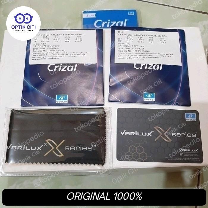 Lensa Progresif Crizal Essilor varilux Xclusive Transition Original