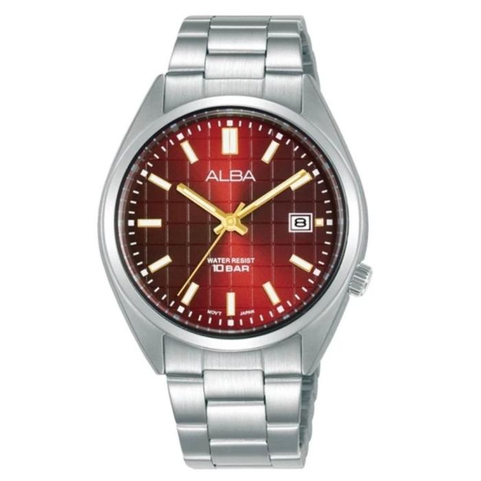 Alba Wanita AG8M31X1 AG8M31 Quartz Red Dial