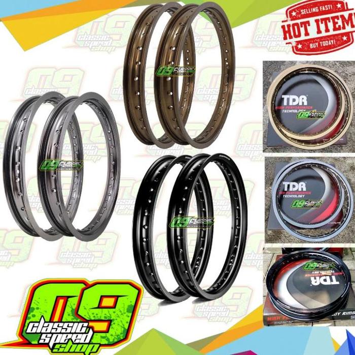 Velg TDR W ER Shape 140 160 185 215 Ring 17 Hitam Titanium Brown Gray