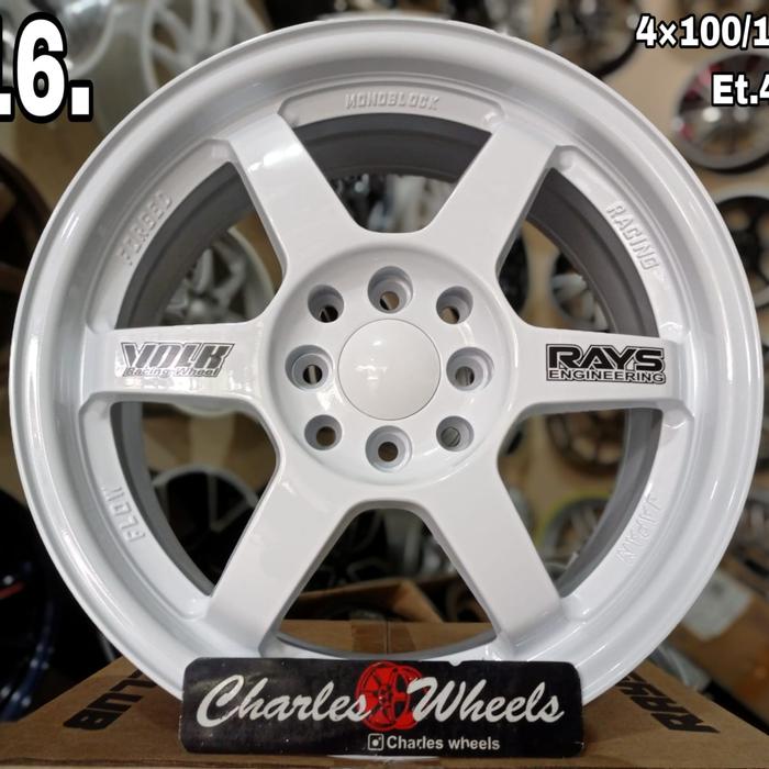 Velg Te37 Putih Ring16