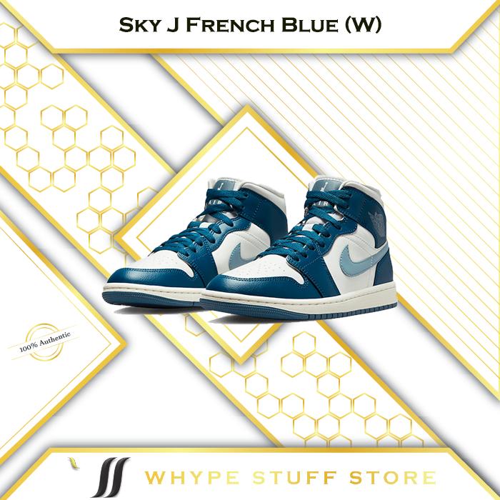Air Jordan 1 Mid Sky J French Blue (W) - BQ6472-414 - 100% Original
