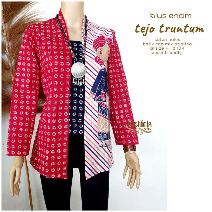 Blus Kebaya Kutubaru Tejo Truntum Jumputan