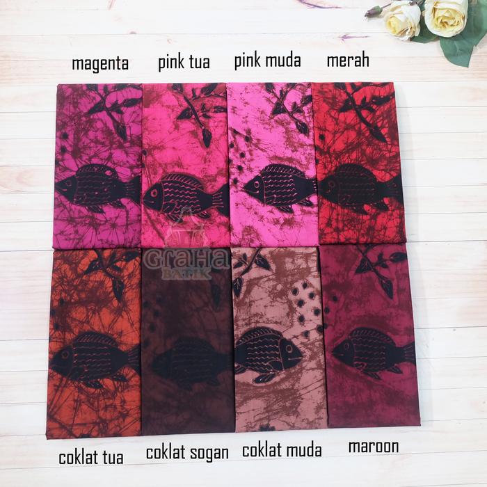 Kain Batik Tulis Bakaran Pati Bahan Katun Premium Ikan Nila 1
