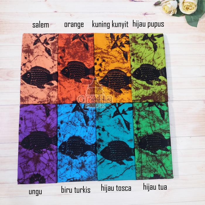 Kain Batik Tulis Bakaran Pati Bahan Katun Premium Ikan Nila 2