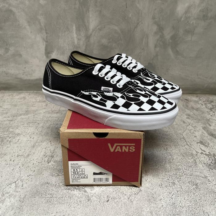 Vans Authentic Flame White Original - Vans Authentic Flame