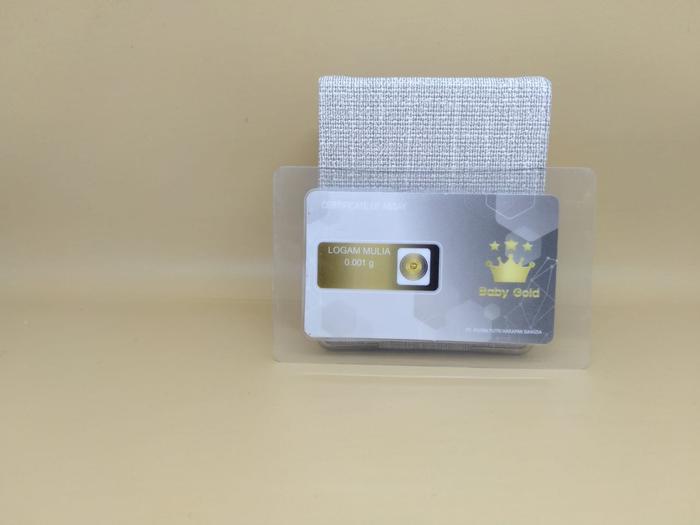 Logam Mulia Baby Gold 0.001 Gr 24K Fine Gold 999.9