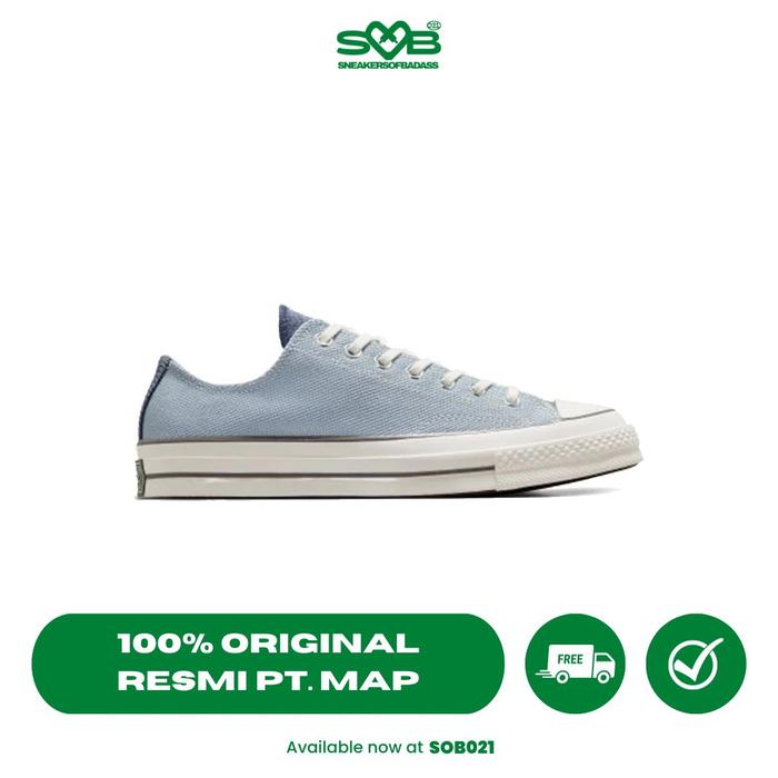 Sepatu Sneakers Converse Chuck 70 Heirloom Silver - A04510C