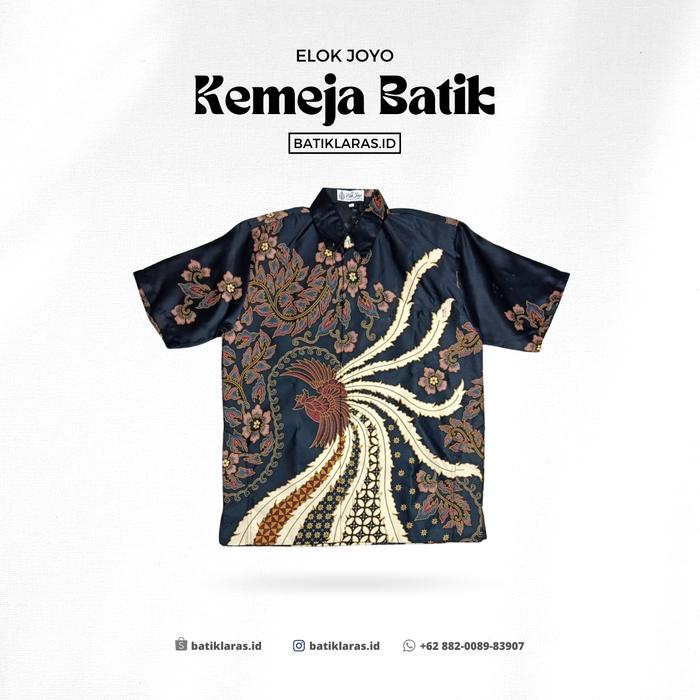 Kemeja Batik Pria Lengan Pendek Furing Premium Elok Joyo JB7769