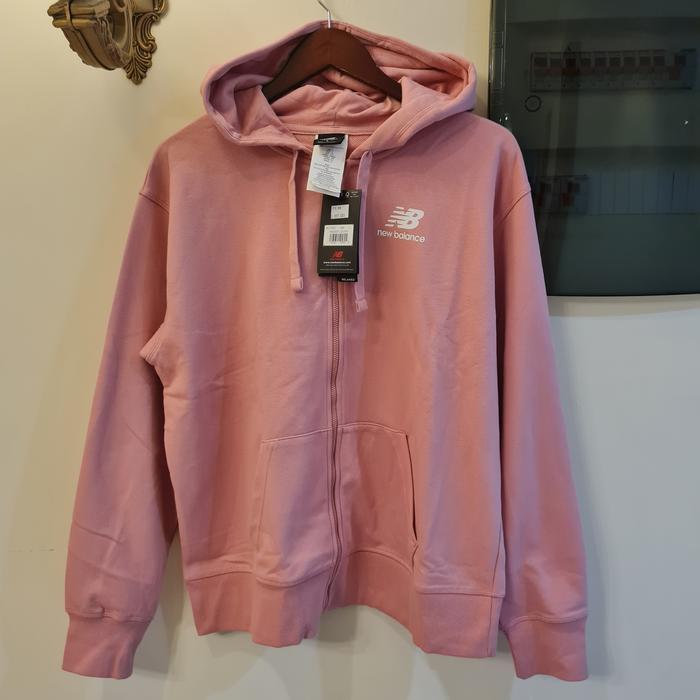 Jaket NEW BALANCE Essentials Stacked Logo W Hoodie Original 100% BNWT