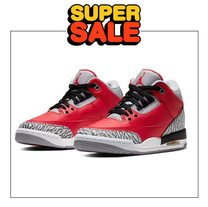 AIR JORDAN 3 RETRO SE FIRE RED (GS)