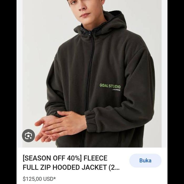 Hoodie Zipper Polar "Goal Studio"