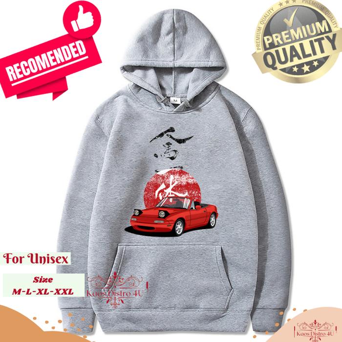 Hoodie JDM Automotive D Rising Hoodie Jdm Red Car
