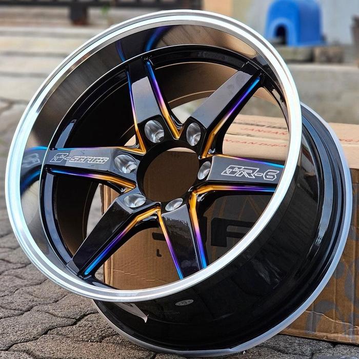 velg mobil JF LUXURY SR-6 S Series Burntip R18 Lebar 9.5 ET 20 SAMLONG
