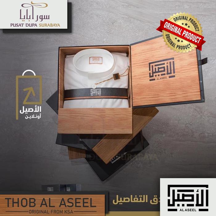 Thobe Gamis Saudi Al Aseel Original /Pria/Jubah/Putih/Premium/Import