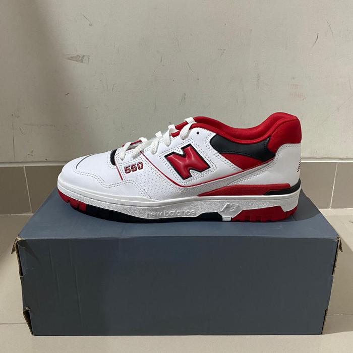 New balance 550 white red